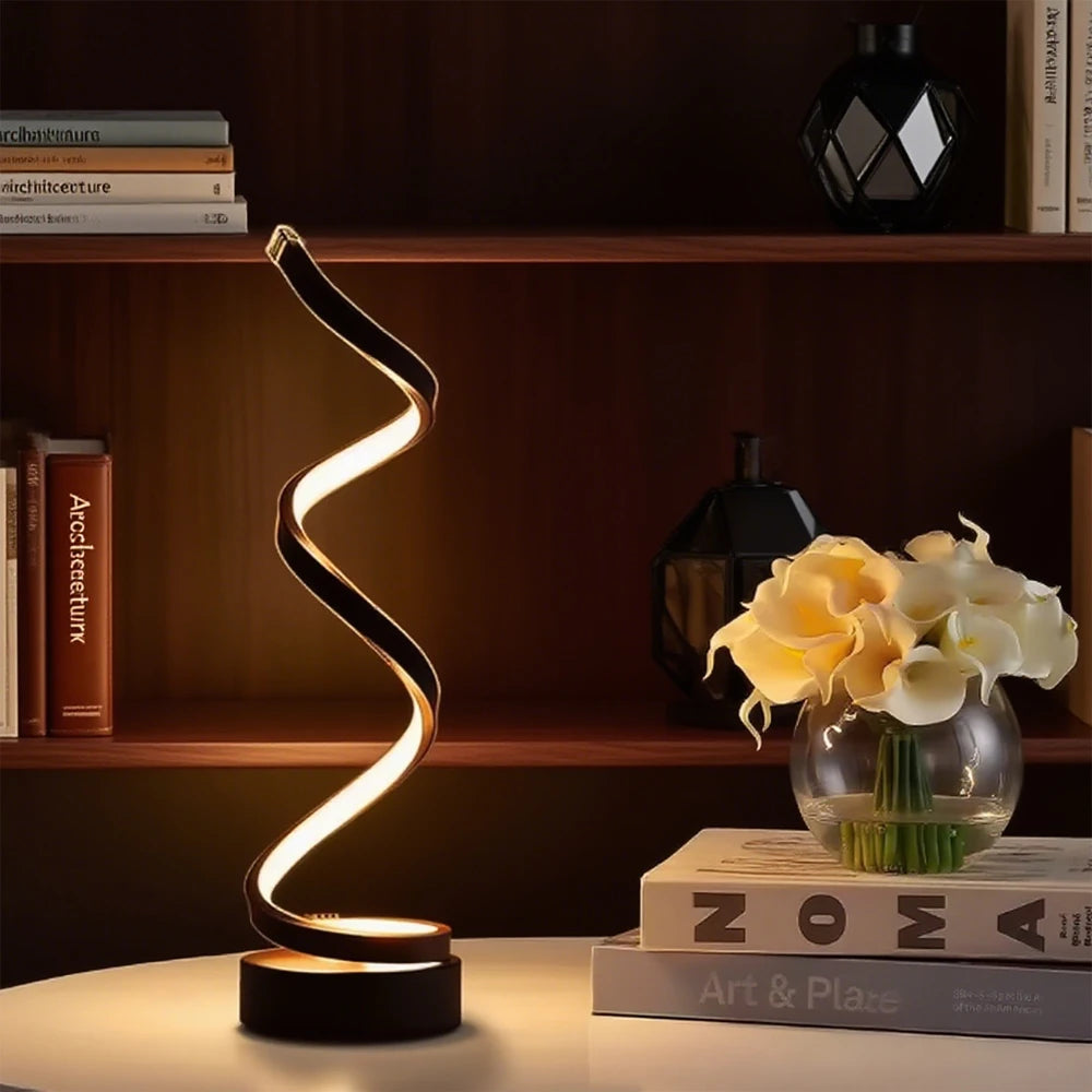 LED Spiral Dimmable Table Lamp
