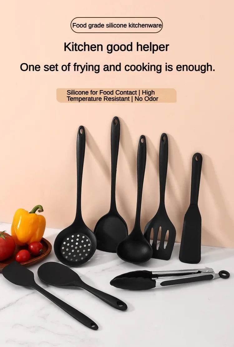 1/10PCS Food-Grade Silicone Kitchen Tools Set