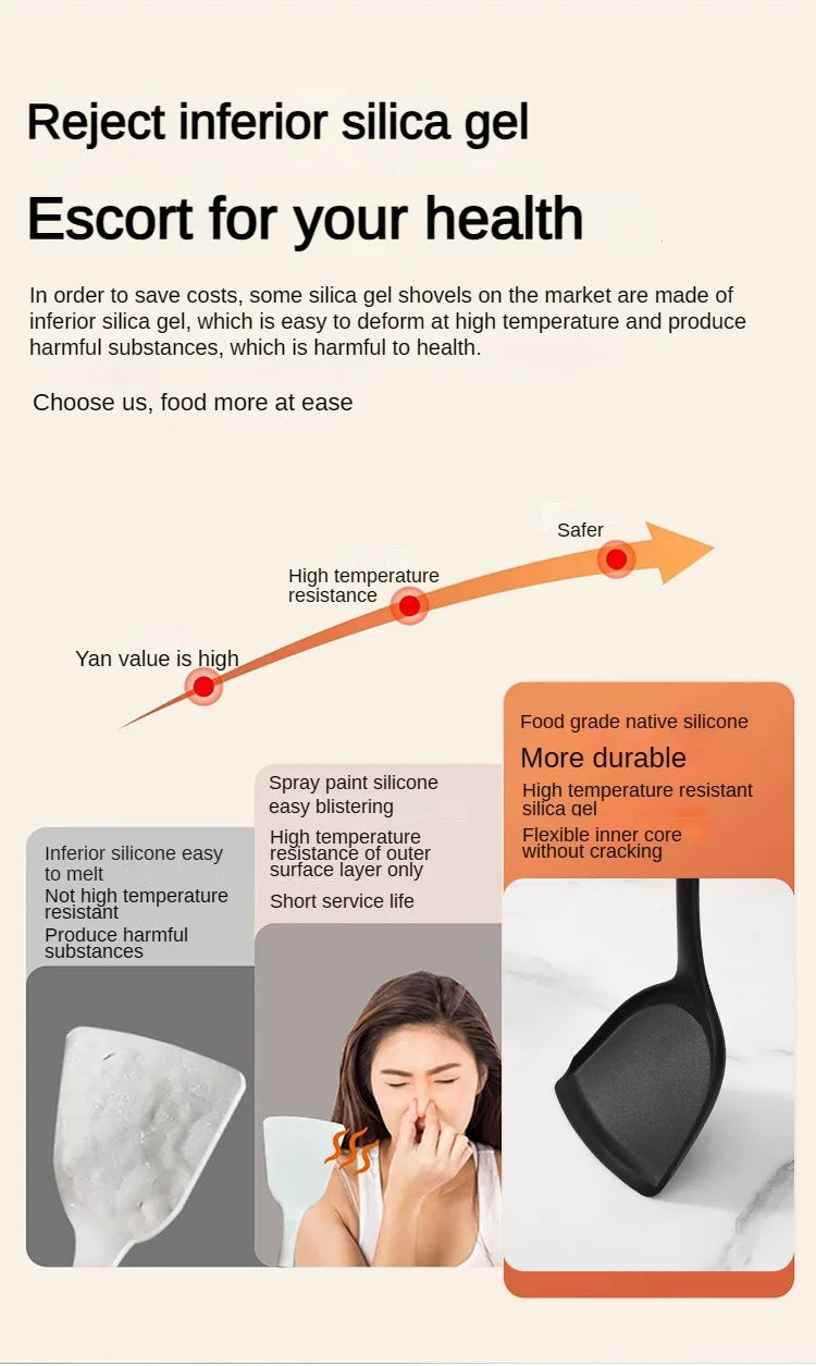 1/10PCS Food-Grade Silicone Kitchen Tools Set
