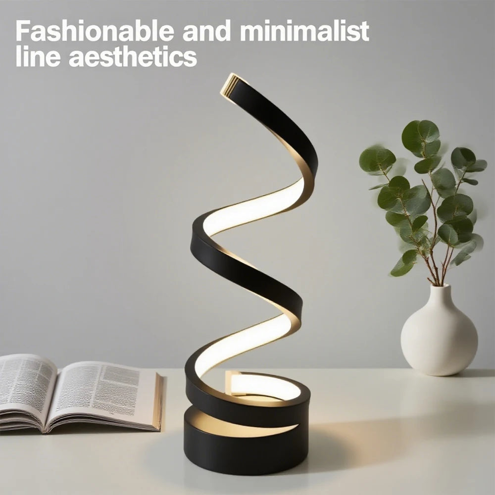 LED Spiral Dimmable Table Lamp